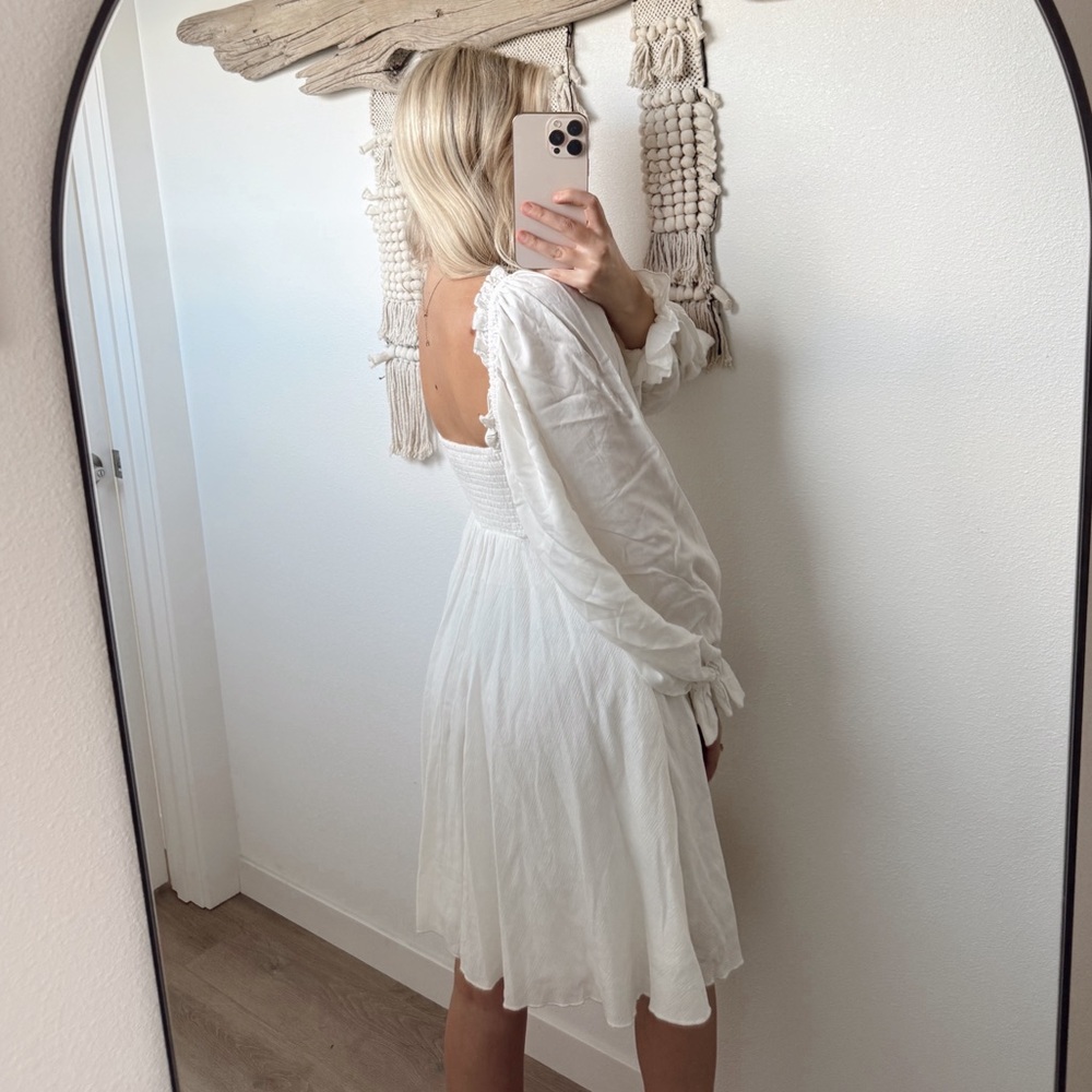 Lulus Elegant White Button-Front Dress - Picture 2 of 4